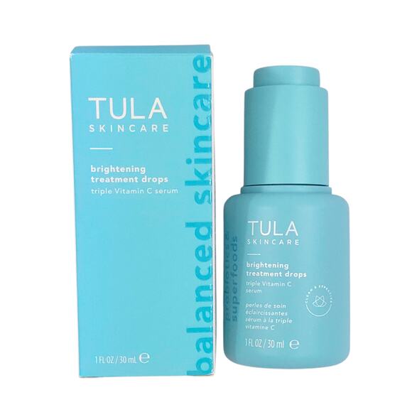 Tula Skincare Brightening Treatment Drops Triple Vitamin C Serum - Picture 1 of 6